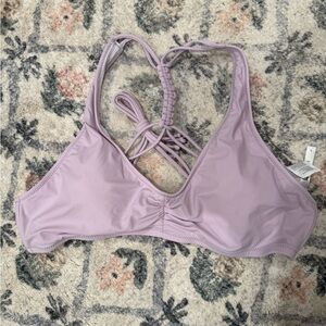 CUPSHE Lavender Strappy Bikini Top